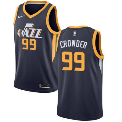 Nike Utah Jazz #99 Jae Crowder Navy Youth NBA Swingman Icon Edition Jersey
